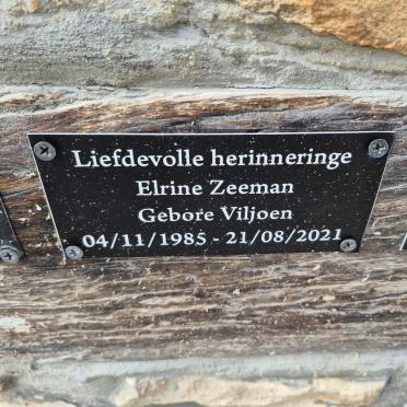 ZEEMAN Elrine nee VILJOEN 1985-2021
