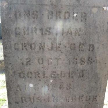 CRONJE Christian 1888-1948