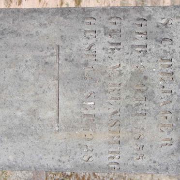 JAGER S.C., de nee V. RENSBURG 1855-1938