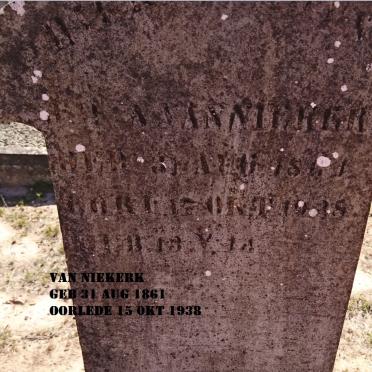 NIEKERK ?, van 1861-1938