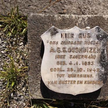 OOSTHUIZEN A.G.S. nee SAUERMAN 1893-1942