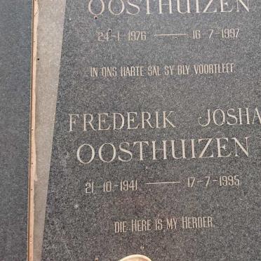 OOSTHUIZEN Frederik Josha 1941-1995