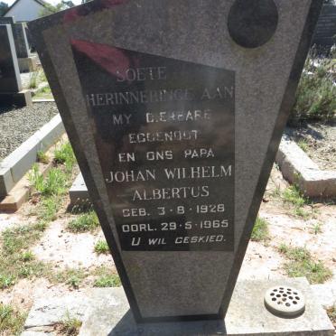 OOSTHUIZEN Johan Wilhelm Albertus 1928-1965