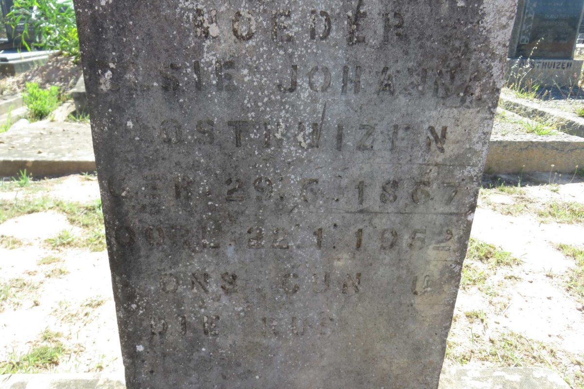 OOSTHUIZEN Elsie Johanna 1867-1952