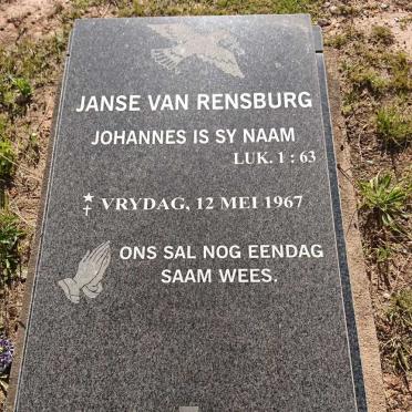 RENSBURG Johannes, Janse van 1967-1967