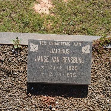 RENSBURG Jacobus, Janse van 1925-1975