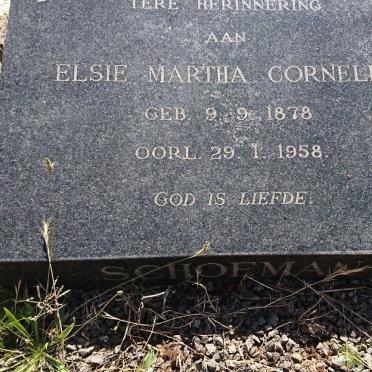 SCHOEMAN Elsie Martha Cornelia 1878-1958