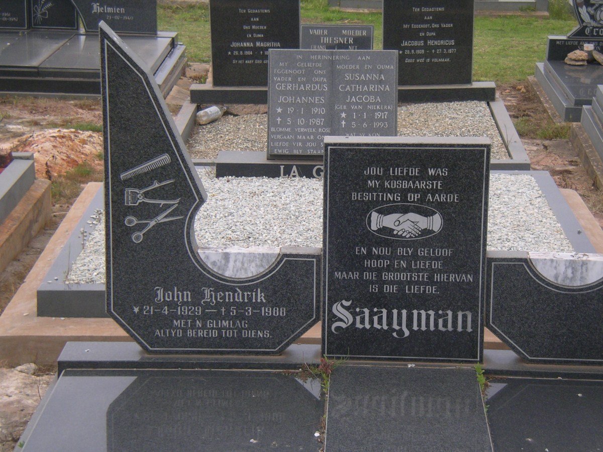 SAAYMAN John Hendrik 1929-1988