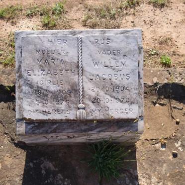ZYL Willem Jacobus, van 1904-1978 &amp; Maria Elizabeth 1905-1976