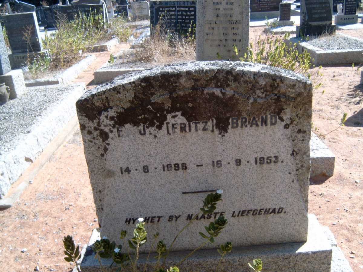 BRAND F.J. 1898-1953