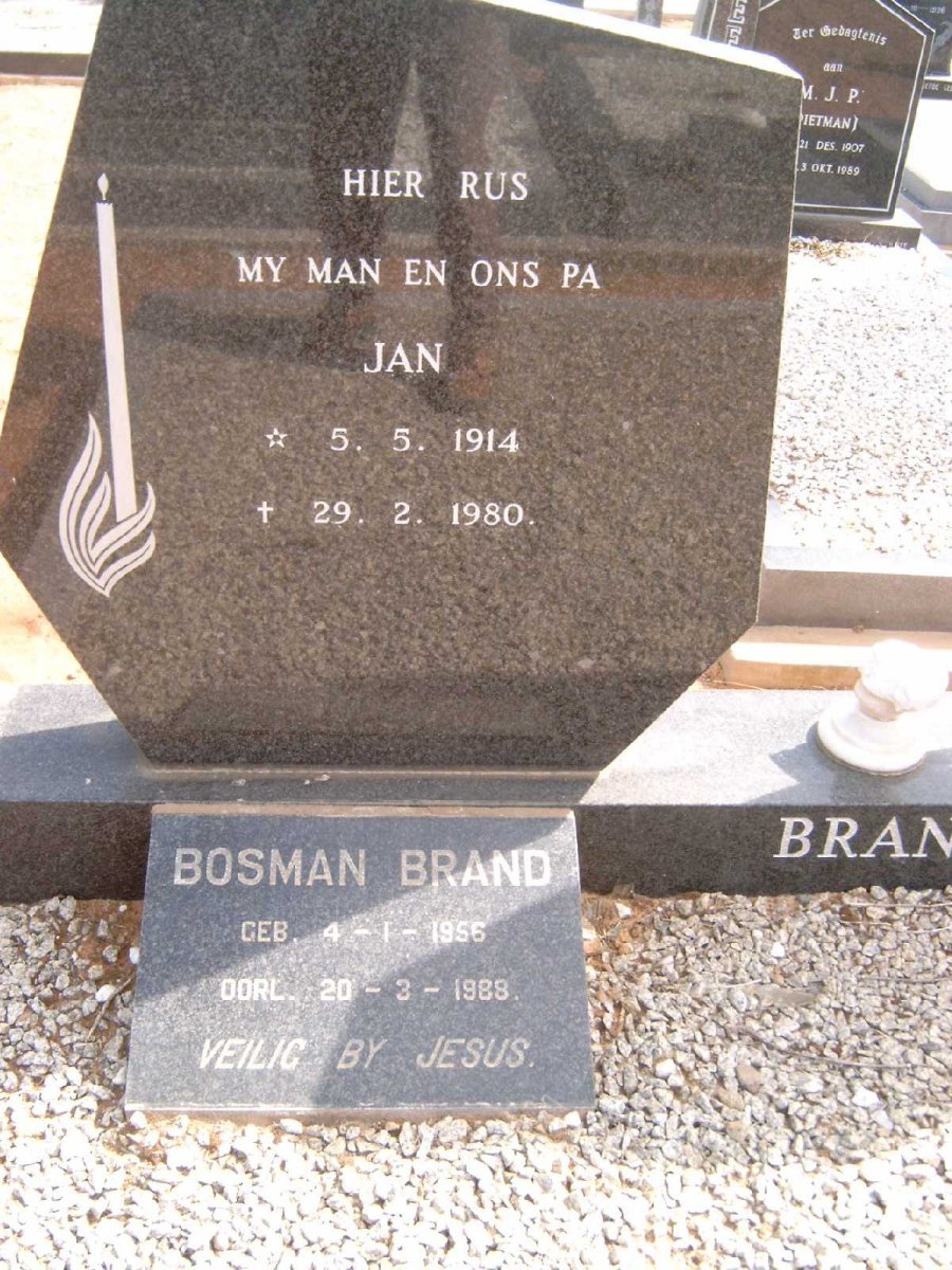 BRAND Jan 1914-1980 :: BRAND Bosman 1956-1988