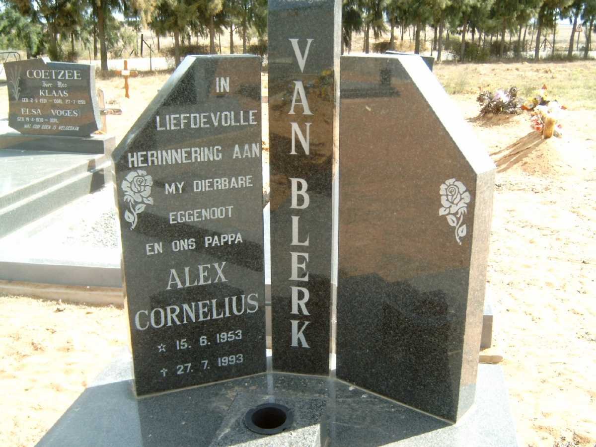 BLERK Alex Cornelius, van 1953-1993
