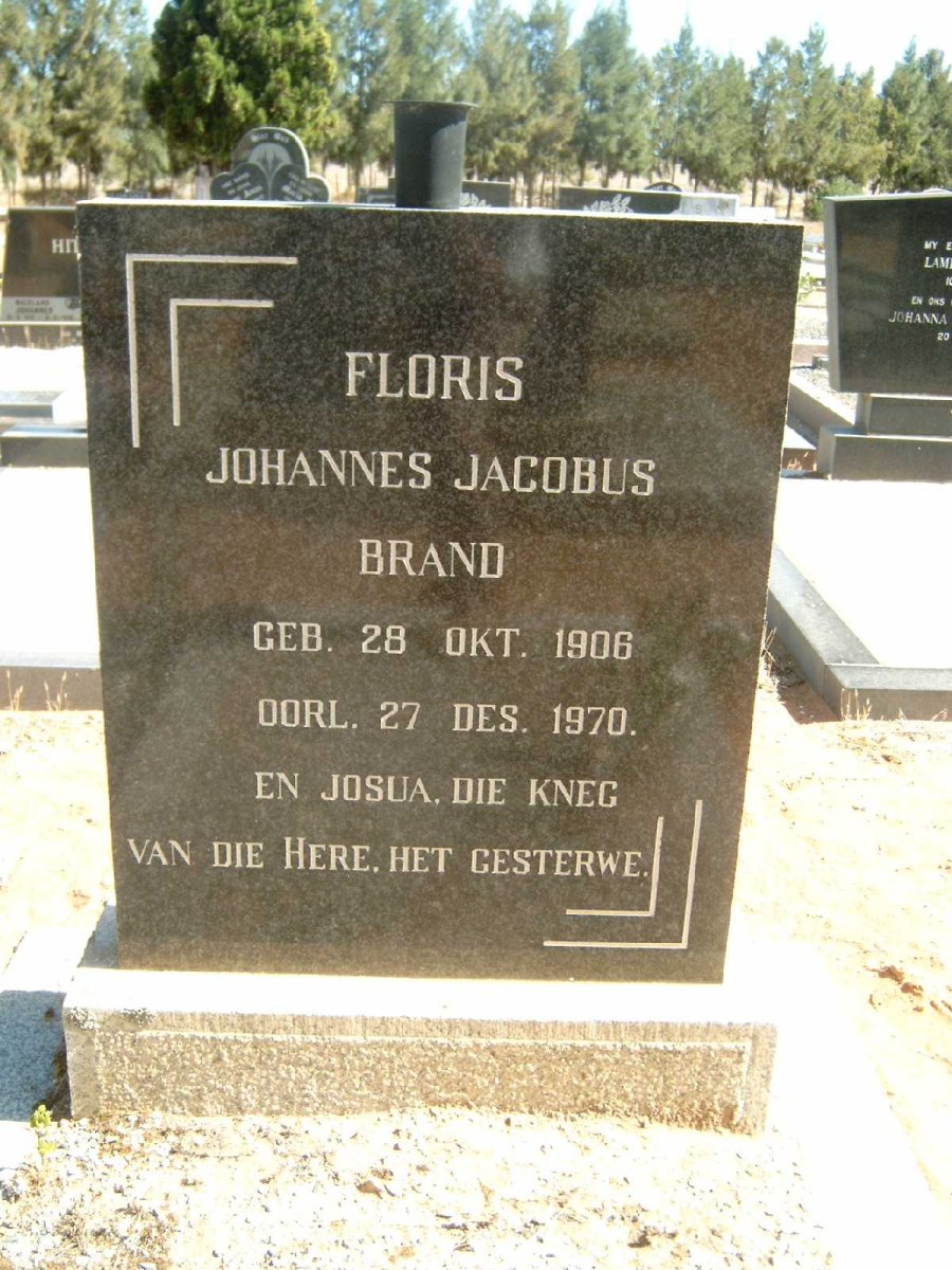 BRAND Floris Johannes Jacobus 1906-1970