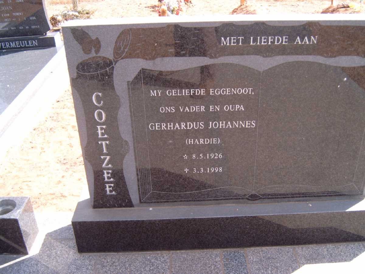 COETZEE Gerhardus Johannes 1926-1998