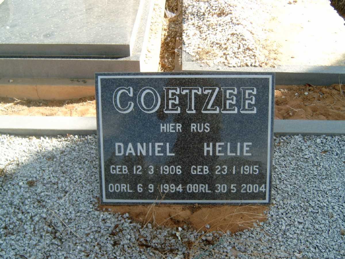 COETZEE Daniel 1906-1994 &amp; Helie 1915-2004