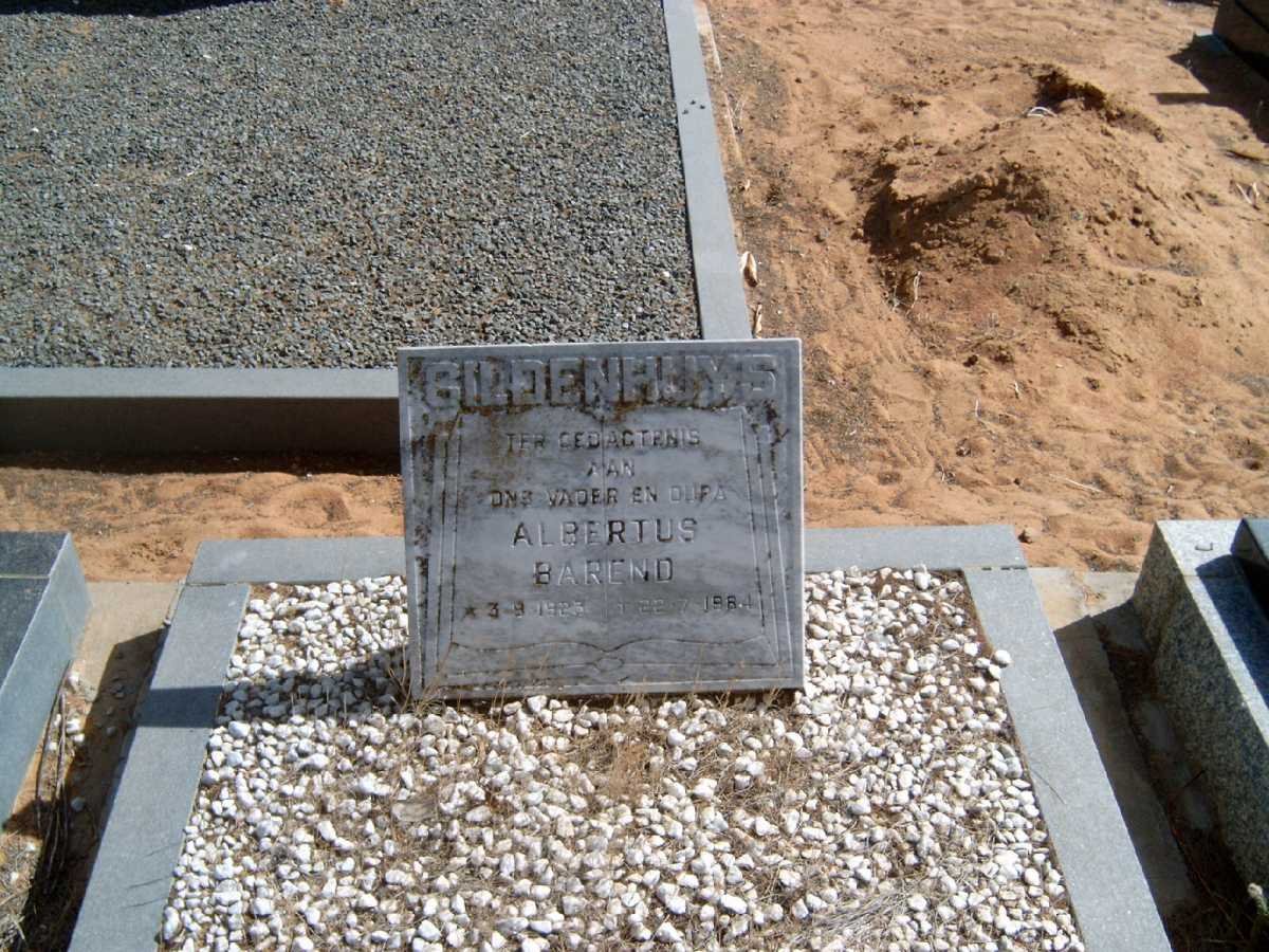 GILDENHUYS Albertus Barend 1923-1984