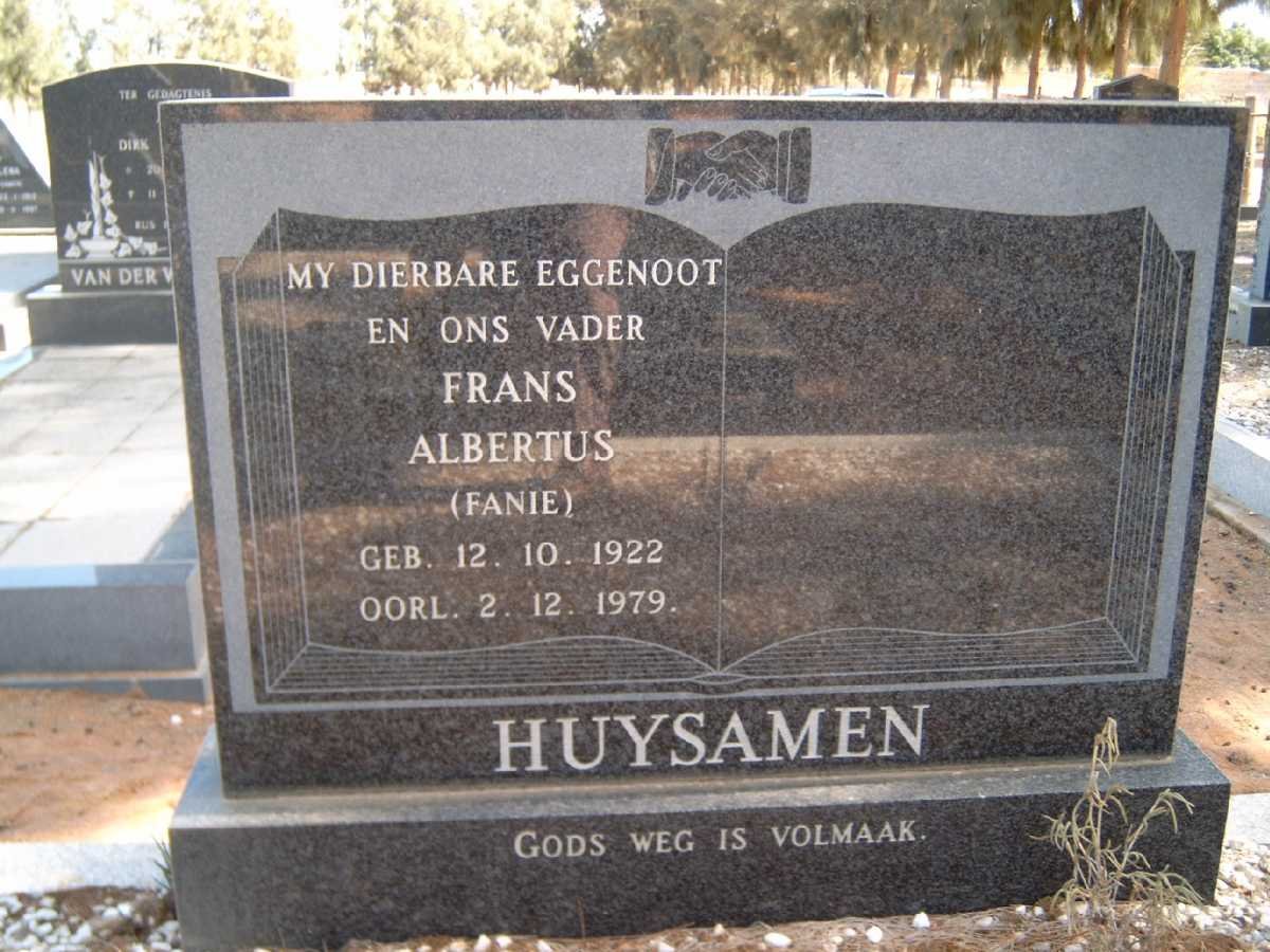 HUYSAMEN Frans Albertus 1922-1979