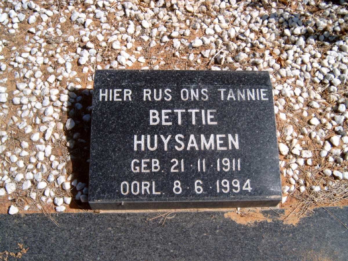 HUYSAMEN Bettie 1911-1994