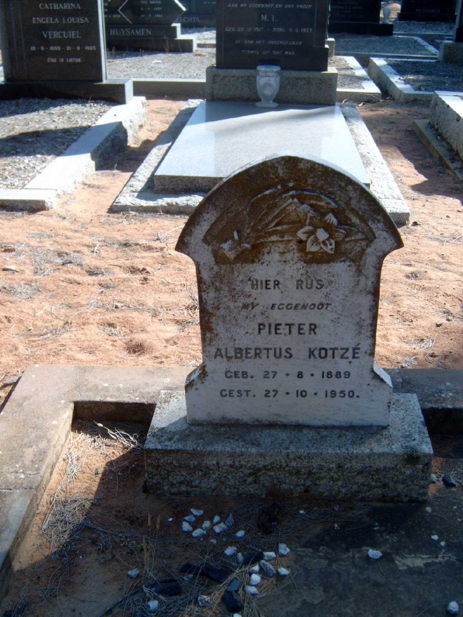 KOTZE Pieter Albertus 1889-1950