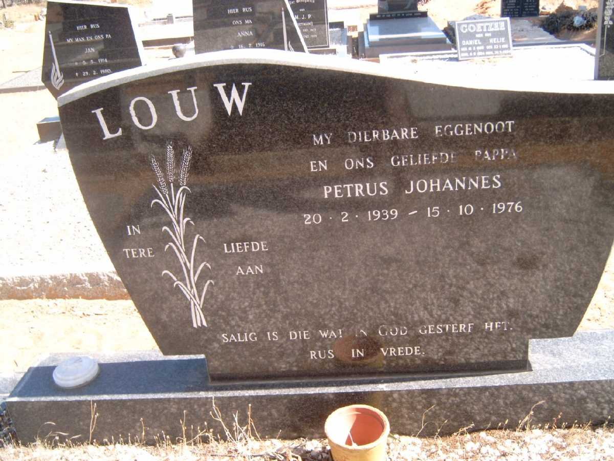 LOUW Petrus Johannes 1939-1976