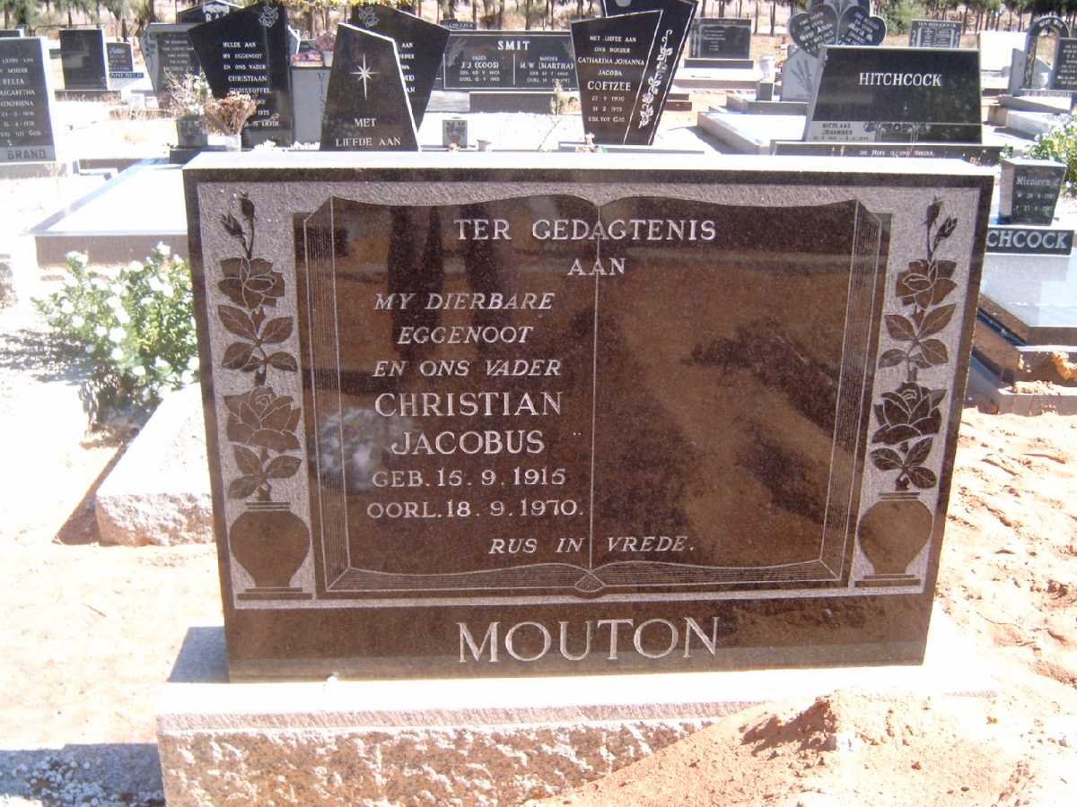 MOUTON Christian Jacobus 1915-1970