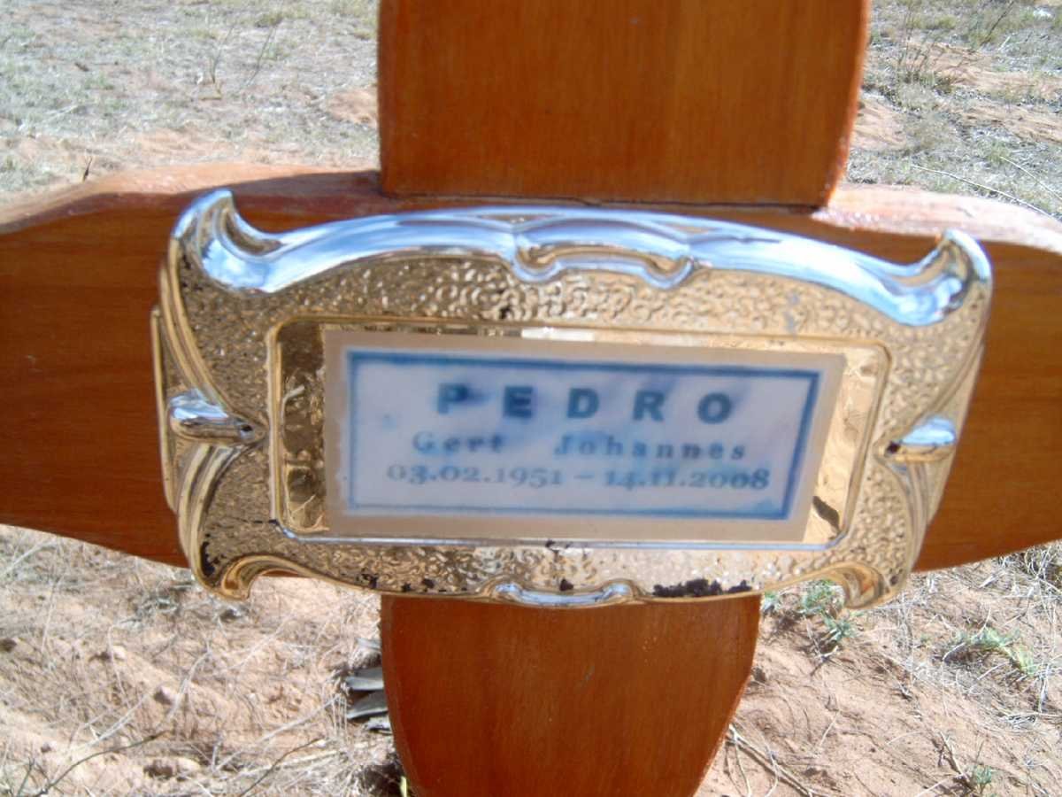 PEDRO Gert Johannes 1951-200