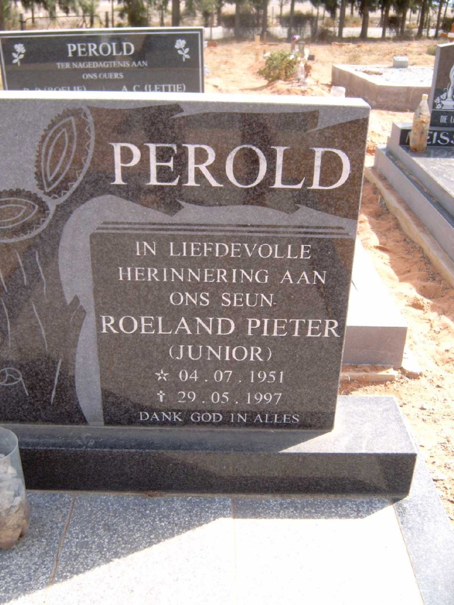 PEROLD Roeland Pieter 1951-1997