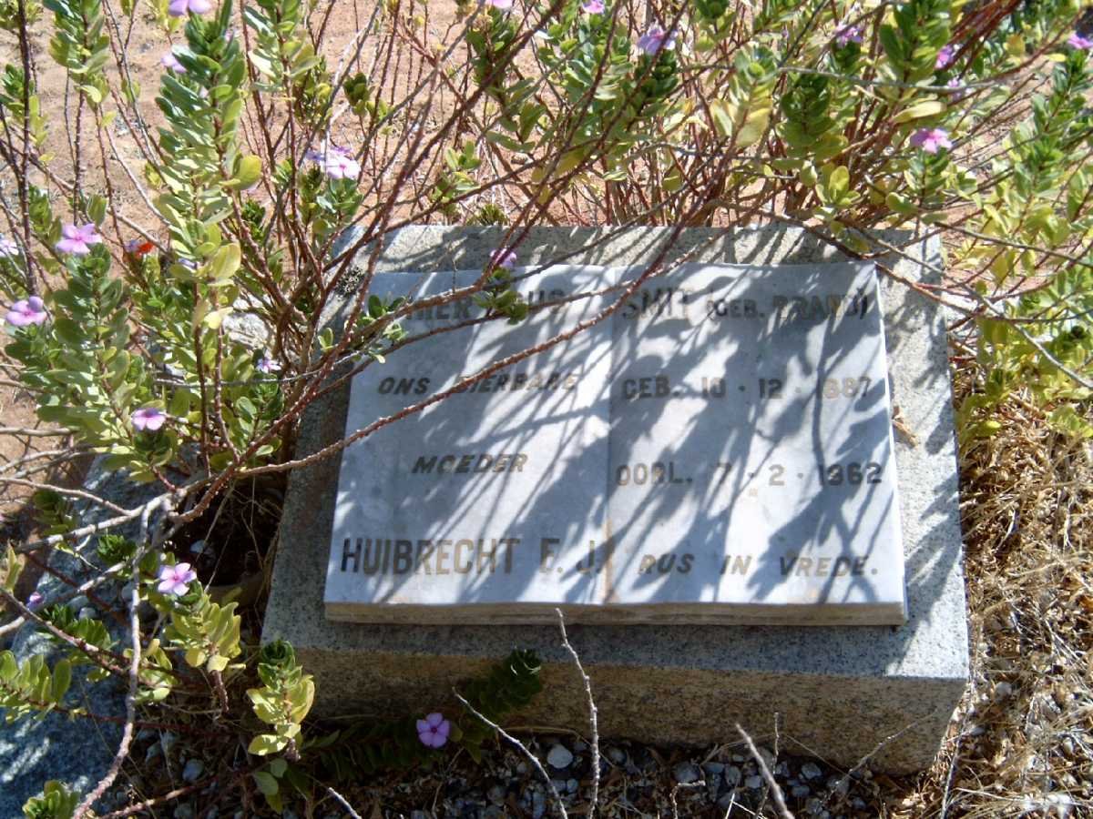 SMIT Huibrecht E.J. nee BRAND 1887-1962