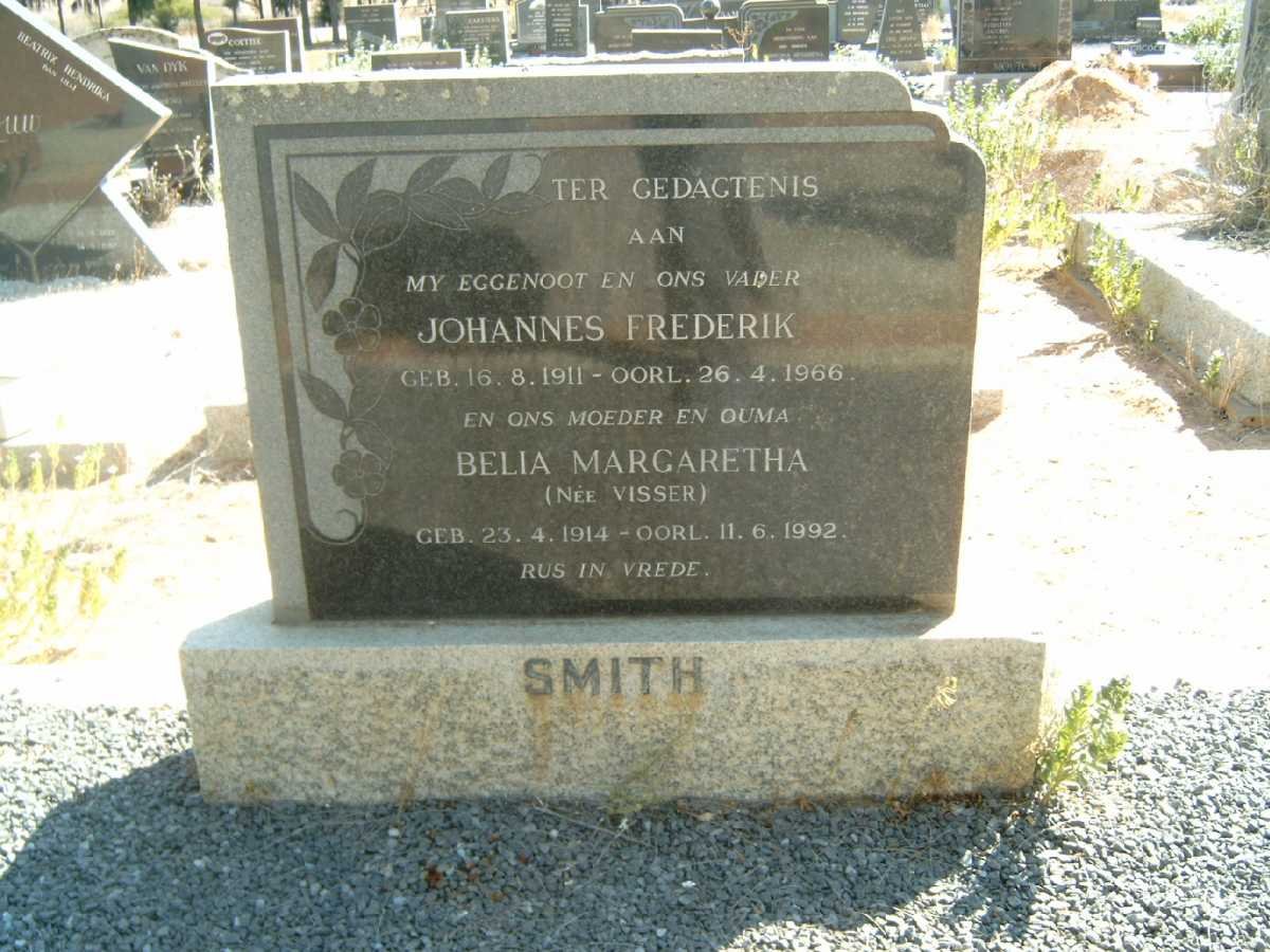 SMITH Johannes Frederik 1911-1966 &amp; Belia Margaretha VISSER 1914-1992