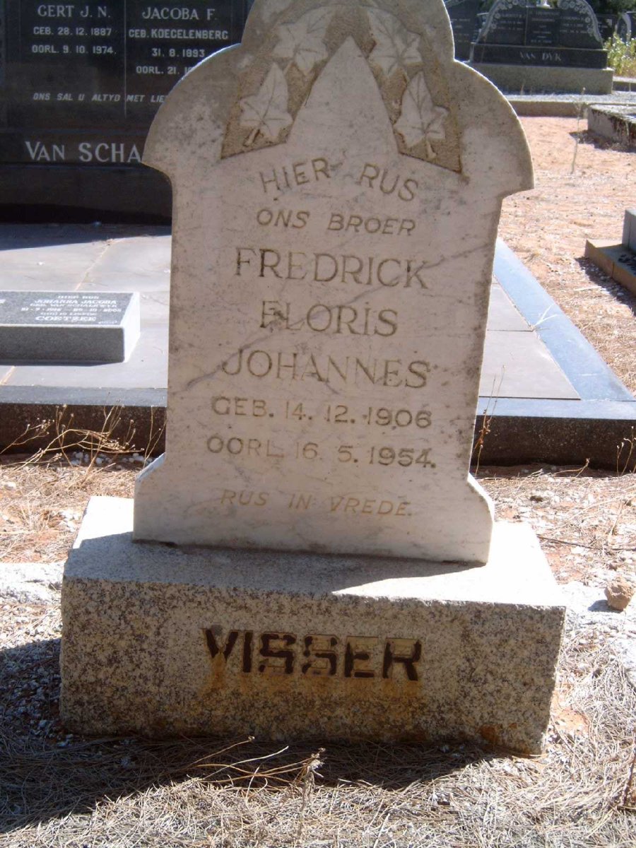 VISSER Frederick Floris Johannes 1906-1954