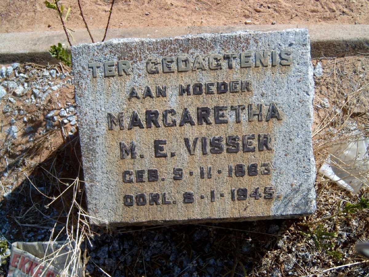 VISSER Margaretha M.E. 1883-1945