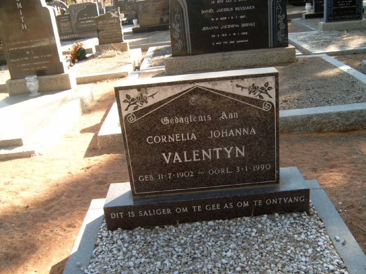 VALENTYN Cornelia Johanna 1902-1990
