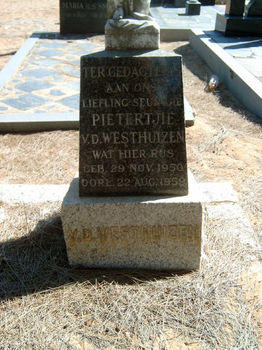 WESTHUIZEN Pietertjie, v.d. 1950-1959