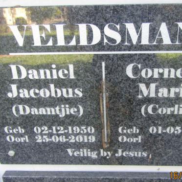 VELDSMAN Daniel Jacobus 1950-2019 & Cornelia Maria 1952-