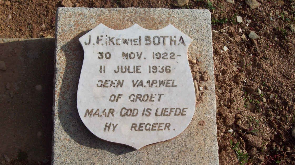 BOTHA J.F. 1922-1936