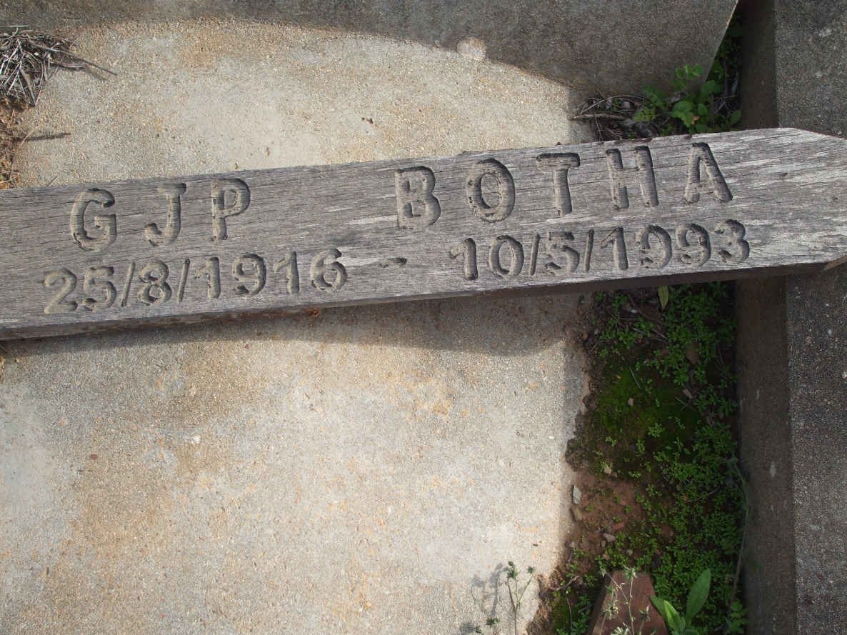 BOTHA G.J.P. 1916-1993
