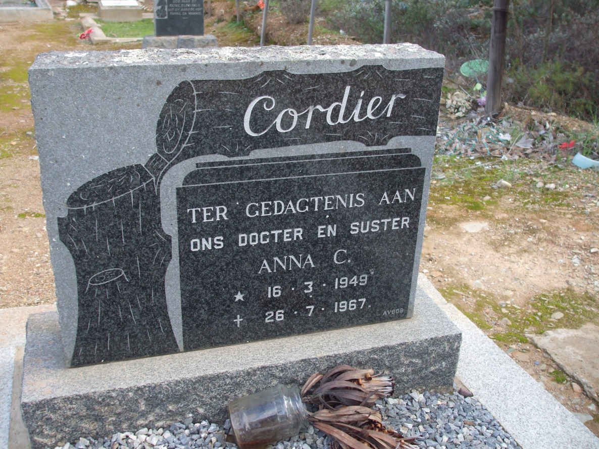 CORDIER Anna C. 1949-1967