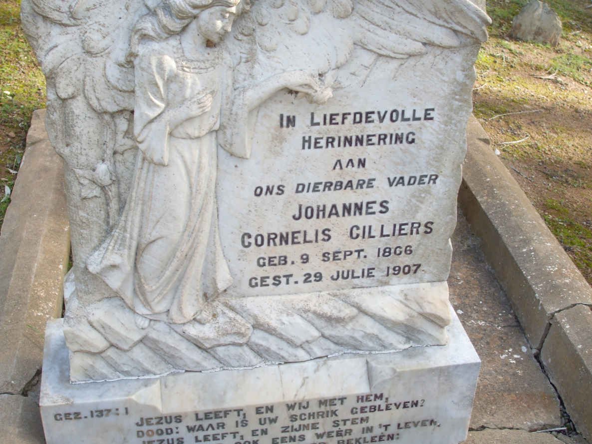 CILLIERS Johannes Cornelis 1866-1907