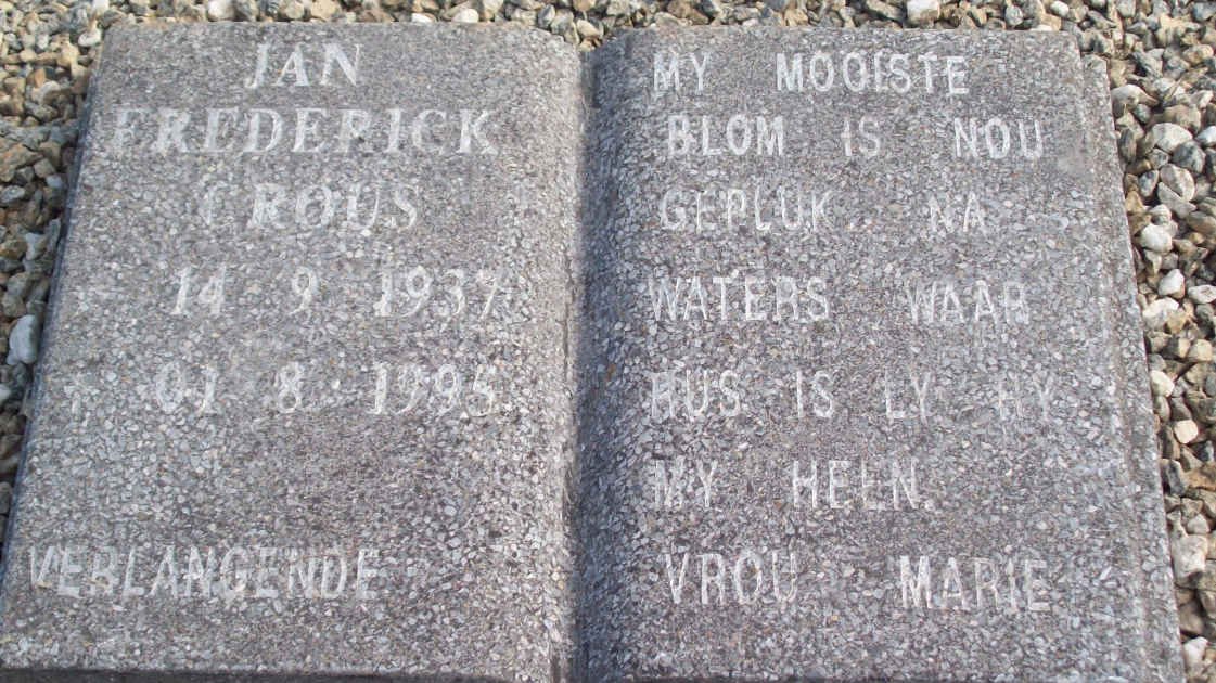 CROUS Jan Frederick 1937-1995