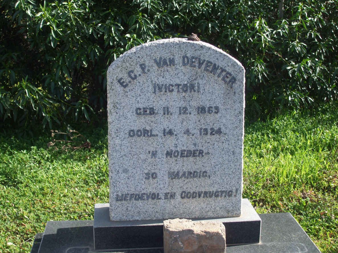 DEVENTER E.C.P., van nee VICTOR 1869-1924