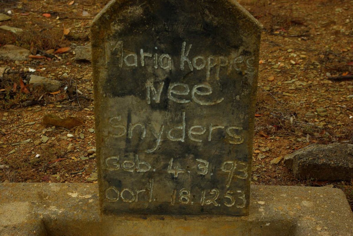 KOPPIES Maria nee SNYDERS 1893-1953