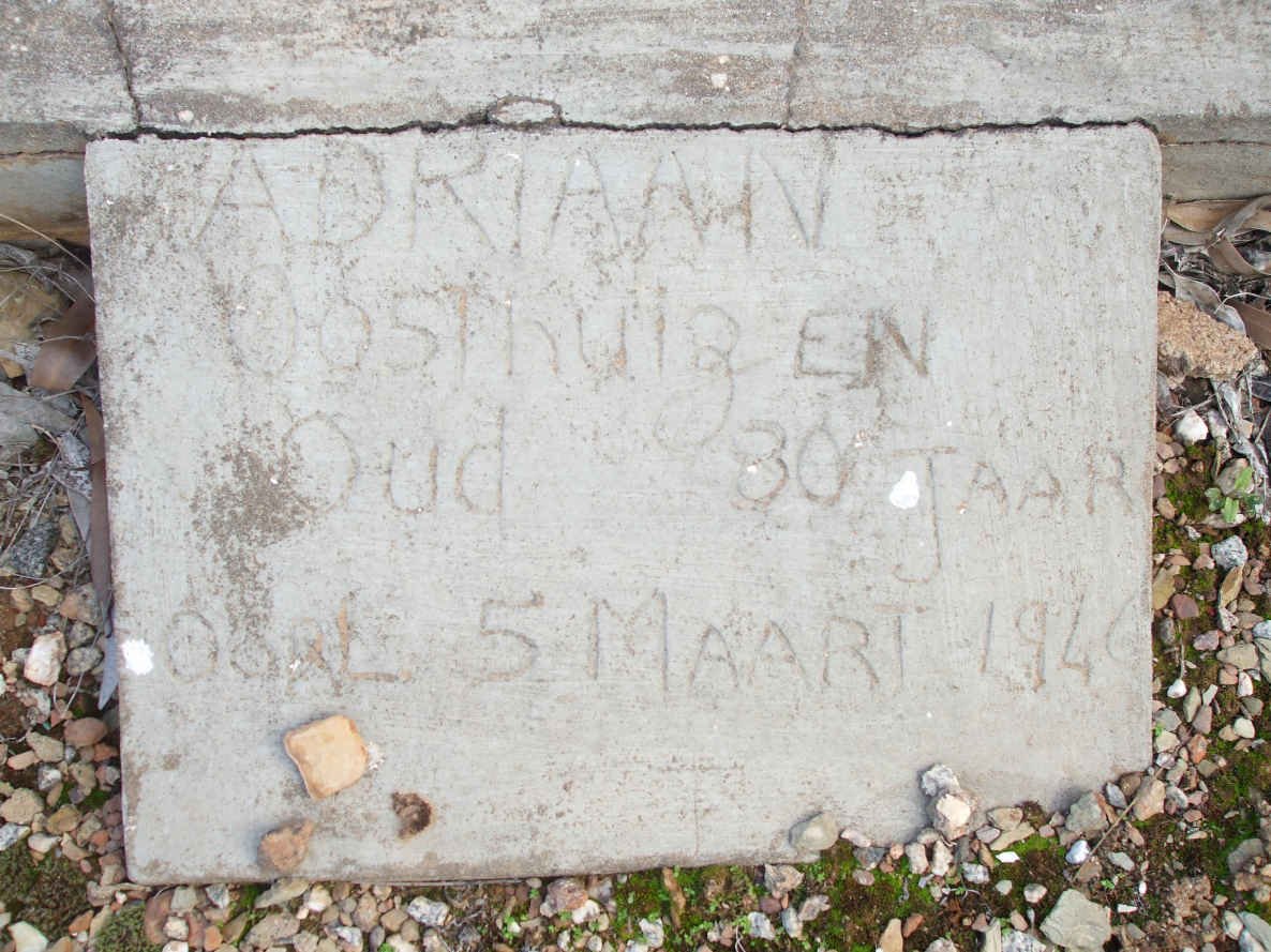 OOSTHUIZEN Adriaan -1940