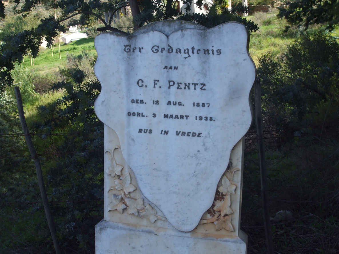 PENTZ C.F. 1887-1938