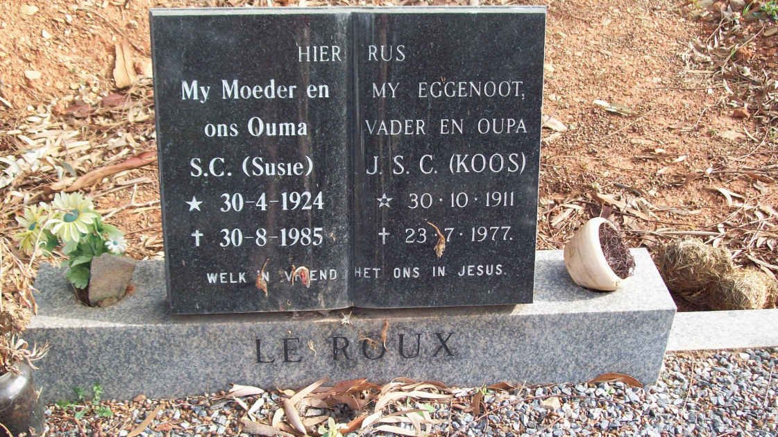 ROUX J.S.C., le 1911-1977 &amp; S.C. 1924-1985