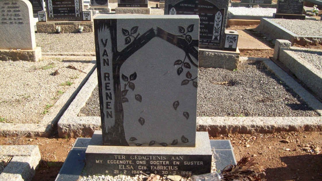 RENEN Elsa, van nee FABRICUS 1941-1965