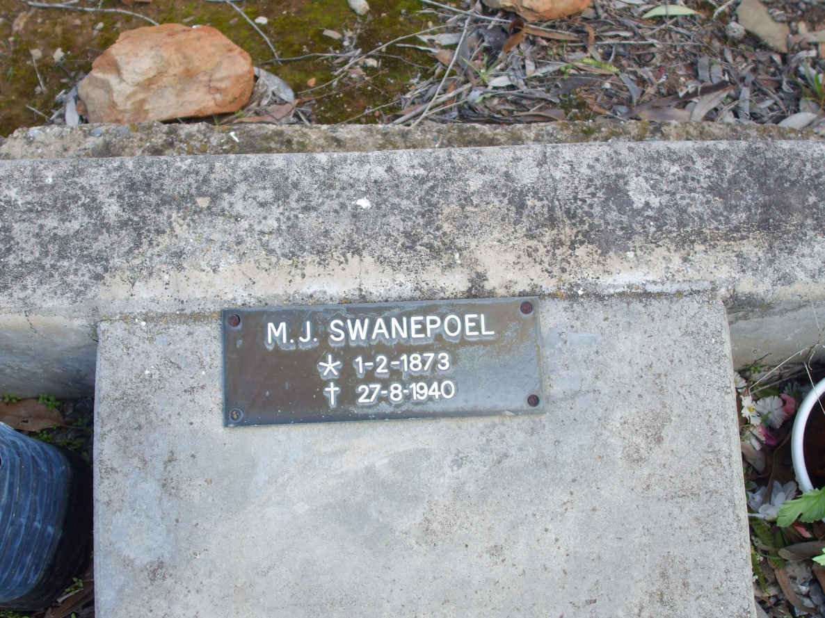 SWANEPOEL M.J. 1873-1940