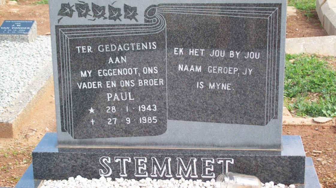 STEMMET Paul 1943-1985