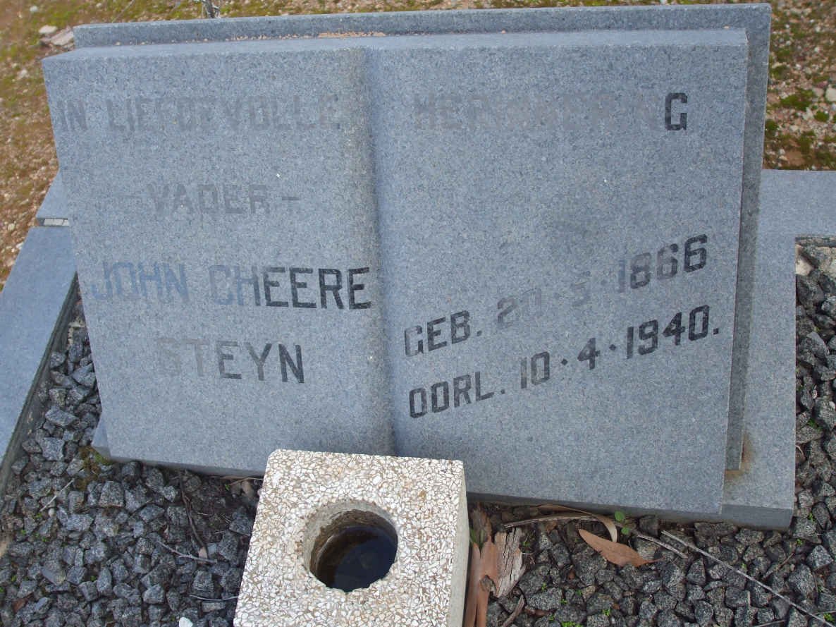 STEYN John Cheere 1866-1940