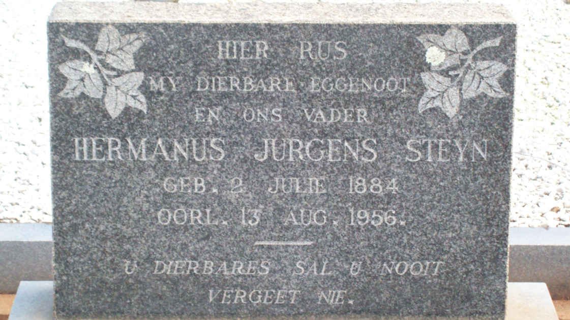 STEYN Hermanus Jurgens 1884-1956