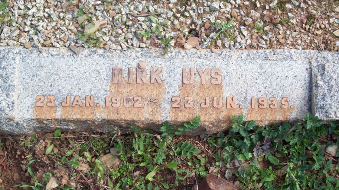 UYS Dirk 1902-1935